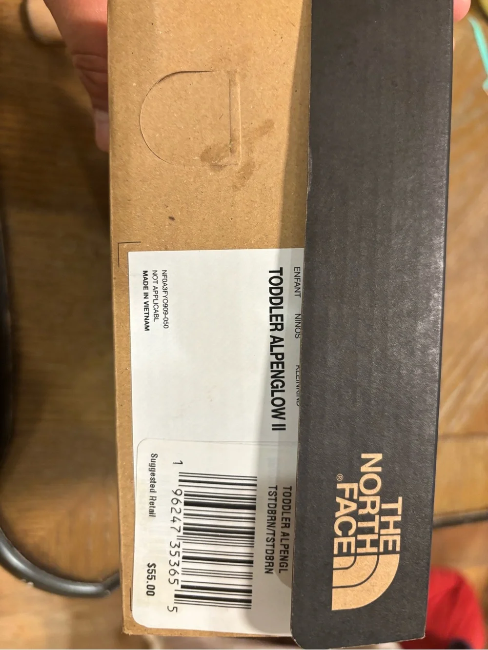 The North Face Kids' Tan & Black Insulated Snow Boots